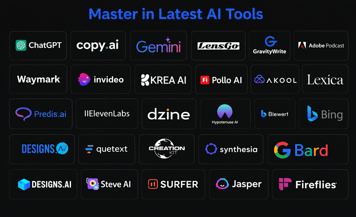 master in latest AI tools in DMDP